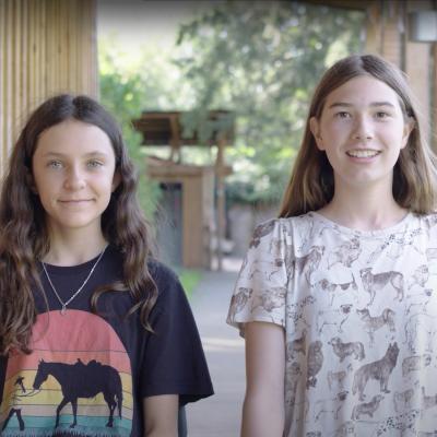 2 teenage girls being interviewed